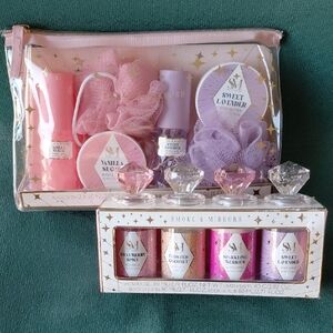 Bath Set - Pink and Purple
